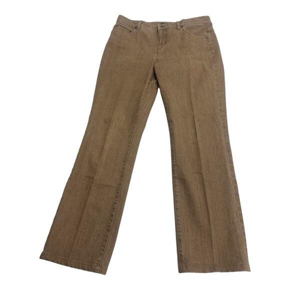 LRL Lauren Jeans Co Ralph Lauren Women's 10 Brown (Fits 34x29) Classic Straight - Picture 1 of 8